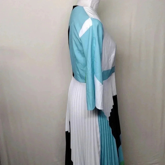 Closet London Stunning New Wrap Dress Size 10 - Geometric Flowy Design - Picture 9 of 15